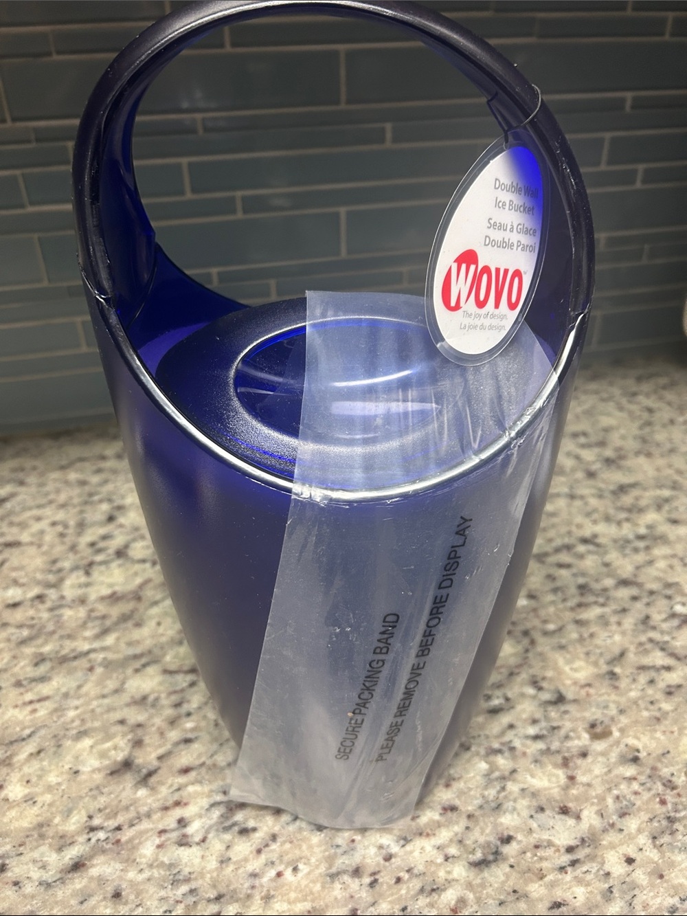 WOVO Double Wall Ice Bucket - Deep Blue
